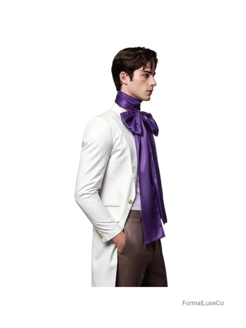 Men's Renaissance Cravat Jabot Costume Neckwear Cotton
